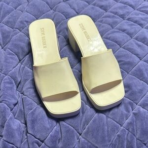 Steve Madden Cream Women's Mules
